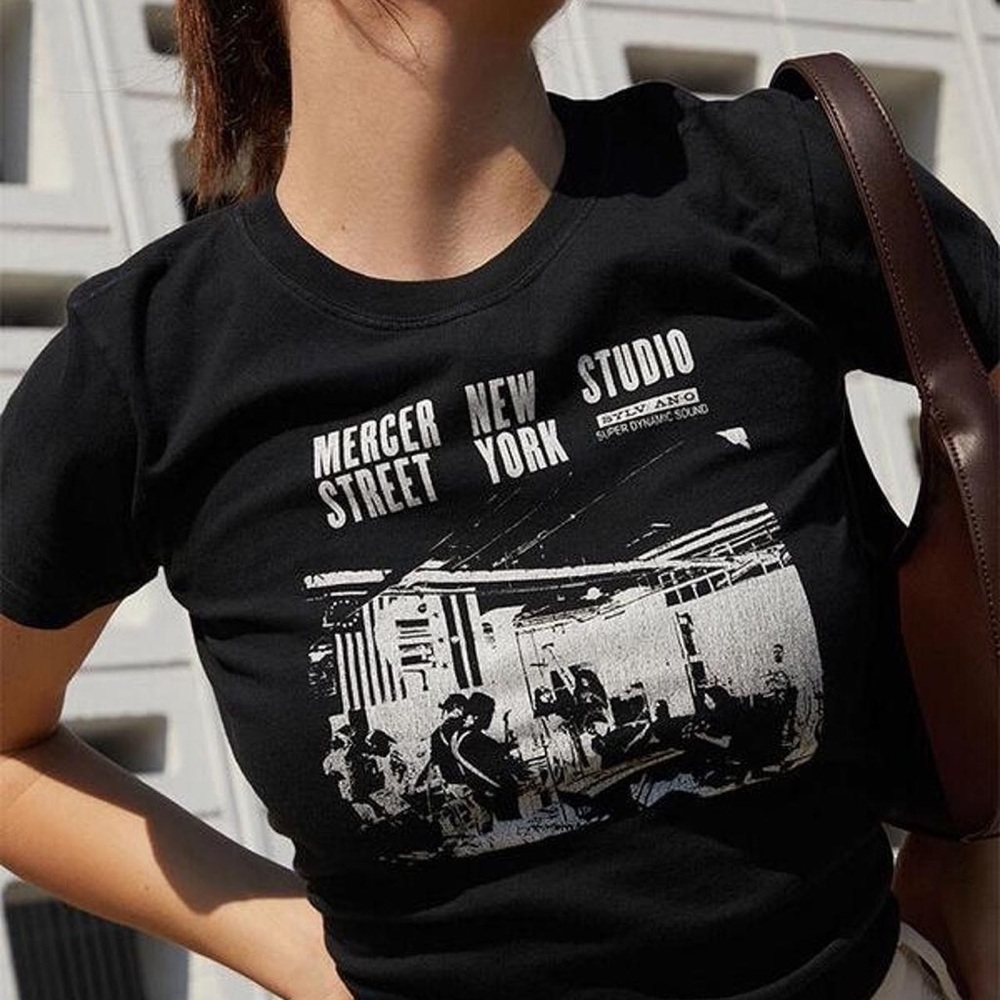 Brandy Melville Black Graphic Tee